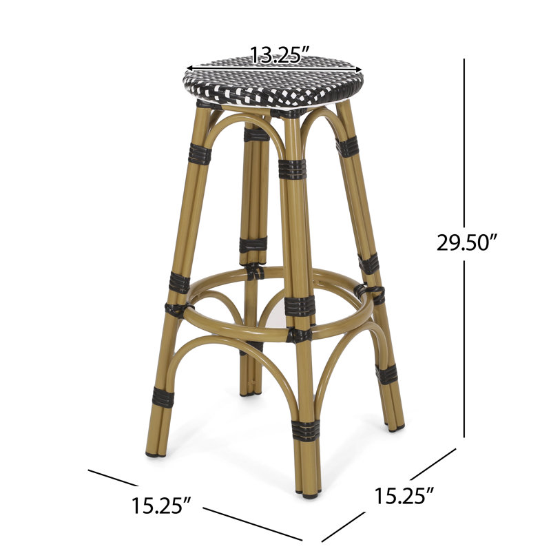 Bay Isle Home Piersten 29.5'' Patio Bar Stool Wayfair